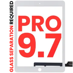 Digitizer Compatible For iPad Pro 9.7" (Glass Separation Required) (Aftermarket Plus) (White)