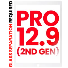 Digitizer Compatible For iPad Pro 12.9" 2nd Gen (2017) (Glass Separation Required) (Aftermarket Plus) (White)