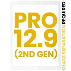 Digitizer Compatible For iPad Pro 12.9" 2nd Gen (2017) (Glass Separation Required) (Premium) (White)