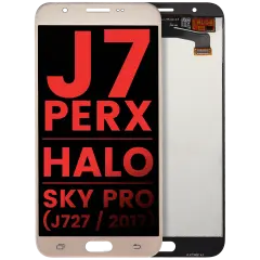 LCD Assembly Without Frame Compatible For Samsung Galaxy J7 Perx / Halo / Sky Pro (J727 / 2017) (Aftermarket Plus) (Gold)