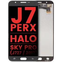 LCD Assembly Without Frame Compatible For Samsung Galaxy J7 Perx  / Halo / Sky Pro (J727 / 2017) (Aftermarket Plus) (Silver / Gray)
