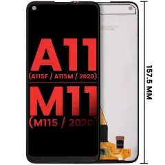 LCD Assembly Without Frame Compatible For Samsung Galaxy A11 (A115F / A115M / 2020) M11 (M115 / 2020) (International Version) (Aftermarket Plus) (All Colors)