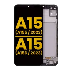 OLED Assembly With Frame Compatible For Samsung Galaxy A15 4G (A155 / 2023) / A15 5G (A156 / 2023) (Refurbished) (All Colors)