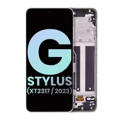 LCD Assembly With Frame Compatible For Motorola Moto G Stylus 4G (XT2317 / 2023) (Genuine OEM) (Pink)