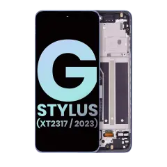 LCD Assembly With Frame Compatible For Motorola Moto G Stylus 4G (XT2317 / 2023) (Genuine OEM) (Blue)