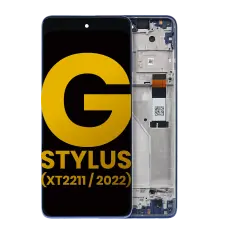 LCD Assembly With Frame Compatible For Motorola Moto G Stylus 4G (XT2211 / 2022) (Refurbished) (Twilight Blue)