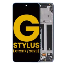 LCD Assembly With Frame Compatible For Motorola Moto G Stylus 4G (XT2317 / 2023) (Refurbished) (Blue)