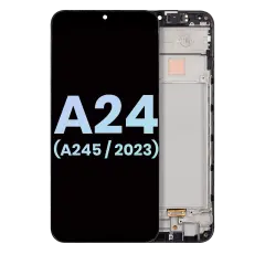 OLED Assembly With Frame Compatible For Samsung Galaxy A24 4G (A245 / 2023) (Service Pack) (All Colors)