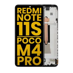 OLED Assembly With Frame Compatible For Xiaomi Redmi Note 11S / Poco M4 Pro 4G (Refurbished) (All Colors)