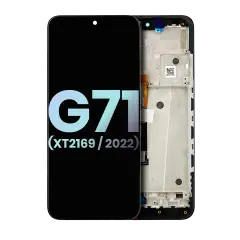 OLED Assembly With Frame Compatible For Motorola Moto G71 5G (XT2169 / 2022) (Genuine OEM) (All Colors)