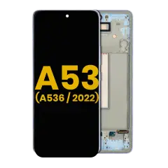 OLED Assembly With Frame For Samsung Galaxy A53 5G (A536 / 2022) (Refurbished) (Blue)