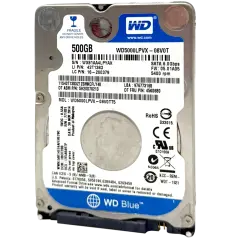 500GB WD Blue 2.5" HDD Internal Hard Drive - 5400 RPM (7mm) (Refurbished)