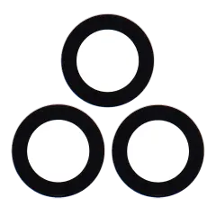 Back Camera Lens Compatible For Motorola Moto G60 (XT2135 / 2021) (3 Piece Set)