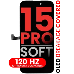 OLED Assembly For iPhone 15 Pro (Aftermarket Pro: XO7 Soft) (120HZ)