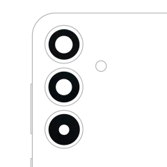 Back Camera Lens (Glass Only) With Adhesive Compatible For Samsung Galaxy S25 Plus 5G (3 Piece Set) (All Colors)