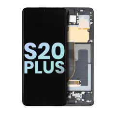 OLED Assembly With Frame Compatible For Samsung Galaxy S20 Plus 5G (Service Pack) (Cosmic Black)