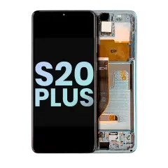 OLED Assembly With Frame Compatible For Samsung Galaxy S20 Plus 5G (Service Pack) (Cloud Blue)