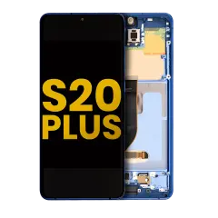 OLED Assembly With Frame Compatible For Samsung Galaxy S20 Plus 5G (Refurbished) (Aura Blue)