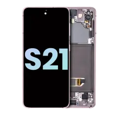 OLED Assembly With Frame Compatible For Samsung Galaxy S21 5G (Service Pack) (Phantom Violet)