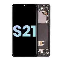 OLED Assembly With Frame Compatible For Samsung Galaxy S21 5G (Service Pack) (Phantom Gray)