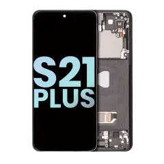 OLED Assembly With Frame Compatible For Samsung Galaxy S21 Plus 5G (Service Pack) (Phantom Black)