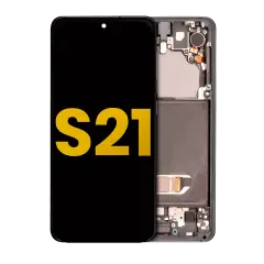 OLED Assembly With Frame Compatible For Samsung Galaxy S21 5G (Refurbished) (Phantom Gray)