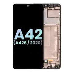 OLED Assembly With Frame Compatible For Samsung Galaxy A42 5G (A426 / 2020) (Service Pack) (Prism Dot Black)
