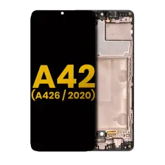 OLED Assembly With Frame Compatible For Samsung Galaxy A42 5G (A426 / 2020) (Refurbished) (Prism Dot Black)