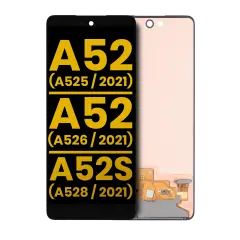 OLED Assembly Without Frame Compatible For Samsung A52 4G (A525 / 2021) / 5G (A526 / 2021) / A52S 5G (A528 / 2021) (Refurbished) (All Colors)