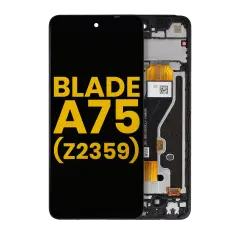 LCD Assembly With Frame Compatible For ZTE Blade A75 4G (Z2359) (Refurbished) (All Colors)