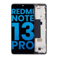 LCD Assembly With Frame Compatible For Xiaomi Redmi Note 13 Pro 5G  (Aftermarket: Incell) (Midnight Black)