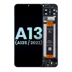 LCD Assembly With Frame For Samsung Galaxy A13 4G (A135 / 2022) (Service Pack) (All Colors)