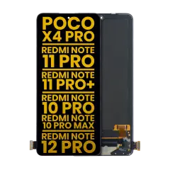 OLED Assembly Without Frame Compatible For Xiaomi Poco X4 Pro 5G / Redmi Note 11 Pro 4G / Note 11 Pro 5G / Note 11 Pro+ 5G / Redmi Note 10 Pro / Redmi Note 10 Pro Max / Redmi Note 12 Pro 4G (Refurbished) (All Colors)