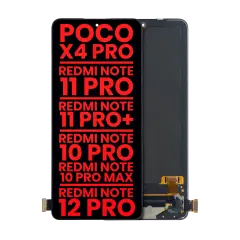 OLED Assembly Without Frame Compatible For Xiaomi Poco X4 Pro 5G / Redmi Note 11 Pro 4G / Note 11 Pro 5G / Note 11 Pro+ 5G / Redmi Note 10 Pro / Redmi Note 10 Pro Max (Aftermarket Plus) (All Colors)