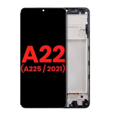 OLED Assembly With Frame Compatible For Samsung Galaxy A22 4G (A225 / 2021) (Aftermarket Plus) (All Colors)