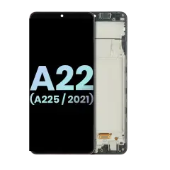OLED Assembly With Frame Compatible For Samsung Galaxy A22 4G (A225 / 2021) (Service Pack) (All Colors)