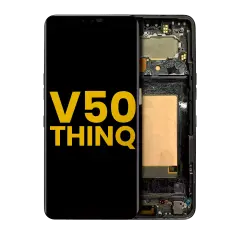 OLED Assembly With Frame Compatible For LG V50 ThinQ 5G (US Version) (Refurbished) (Aurora Black)