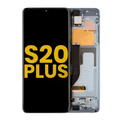 OLED Assembly With Frame Compatible For Samsung Galaxy S20 Plus 5G (Refurbished) (Cloud Blue)