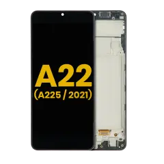 OLED Assembly With Frame Compatible For Samsung Galaxy A22 4G (A225 / 2021) (Refurbished) (All Colors)