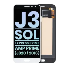OLED  Assembly Without Frame Compatible For Samsung Galaxy J3 / Sol 4G / Express Prime / Amp Prime (J320 / 2016) (Service Pack) (White)