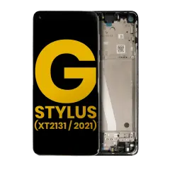 LCD Assembly With Frame Compatible For Motorola Moto G Stylus 5G (XT2131 / 2021) (Refurbished) (Cosmic Emerald)