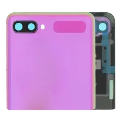 Outer OLED Assembly With Frame Compatible For Samsung Galaxy Z Flip 4G (F700) / Z Flip 5G (F707) (Service Pack) (Mirror Purple)