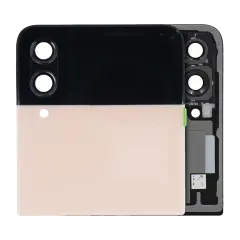 Outer OLED Assembly For Samsung Galaxy Z Flip 4 5G (US & International) (Used OEM Pull: Grade B/C) (Pink Gold)