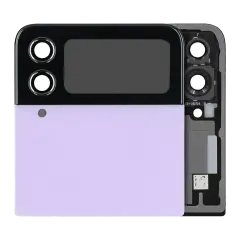 Outer OLED Assembly For Samsung Galaxy Z Flip 4 5G (US & International) (Used OEM Pull: Grade B/C) (Bora Purple)