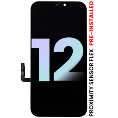 OLED Assembly With Proximity Sensor Flex Pre-Installed Compatible For iPhone 12 (Service Pack)