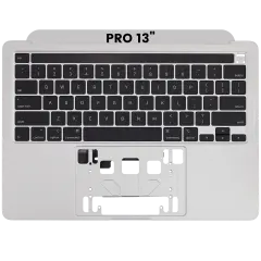 Top Case With Keyboard Compatible MacBook Pro 13" (A2289 / Early 2020) (US Keyboard) (Used OEM Pull: Grade New) (Silver)