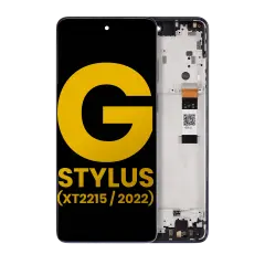 LCD Assembly With Frame Compatible For Motorola Moto G Stylus 5G (XT2215 / 2022) (Refurbished) (Steel Blue)