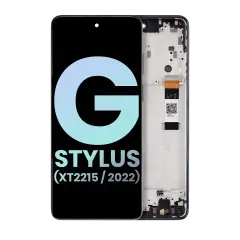 LCD Assembly With Frame Compatible For Motorola Moto G Stylus 5G (XT2215 / 2022) (Genuine OEM) (Steel Blue)