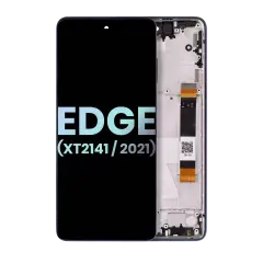 LCD Assembly With Frame For Motorola Edge 5G (XT2141 / 2021) (Genuine OEM) (Nebula Blue)