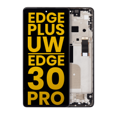 OLED Assembly With Frame Compatible For Motorola Moto Edge Plus 5G UW (2022) / Edge 30 Pro (XT2201-1/4) (Refurbished) (Cosmos Blue)